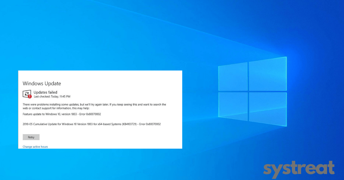 Fix: Update Error Code 0x80070026 in Windows 10