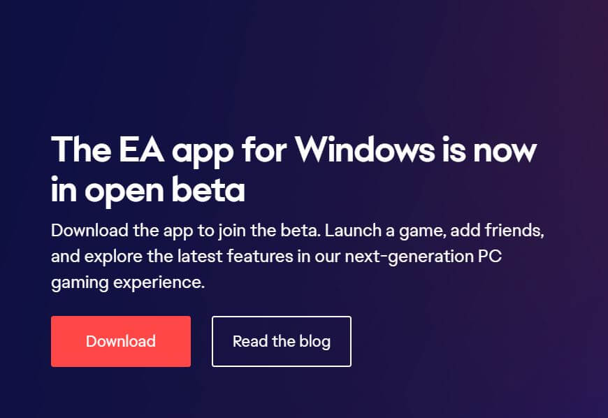 EA App Open Beta
