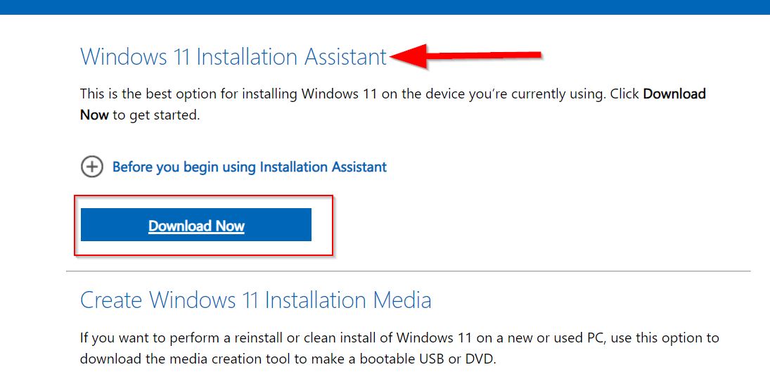 Windows 11 Installation asst